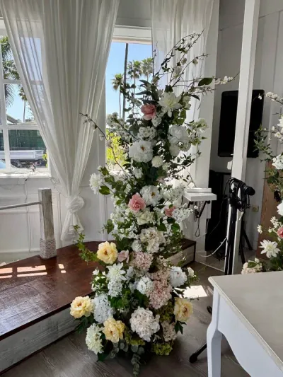 Elegant flower arrangement for special event